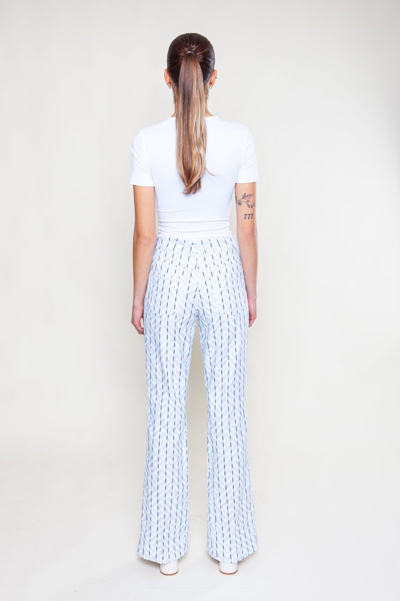 Gemusterte Schlaghose