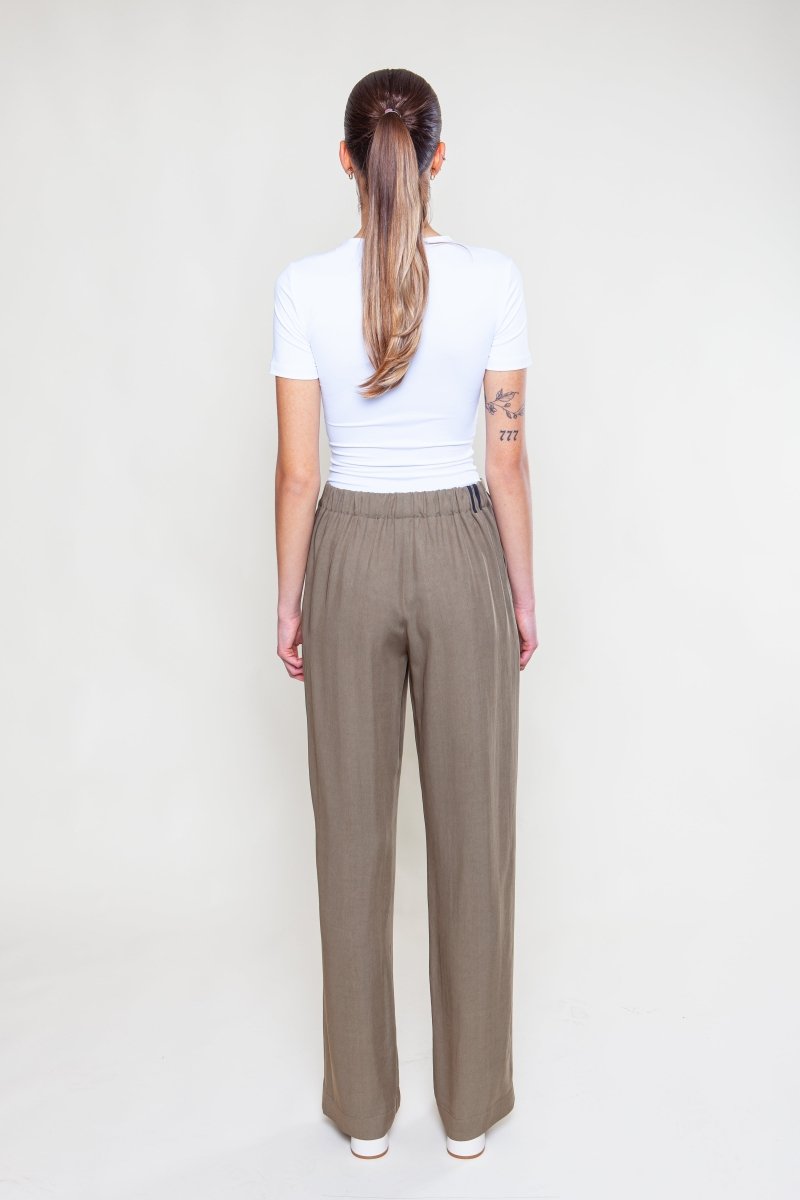 Viskose Sommer Hose Grün