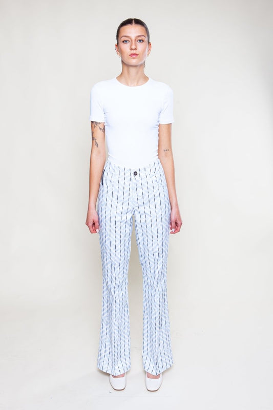 Gemusterte Schlaghose