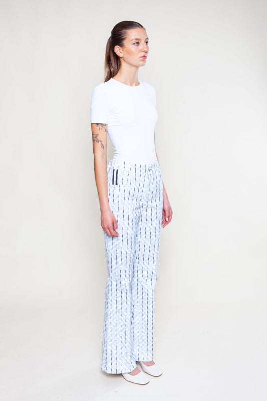 Gemusterte Schlaghose